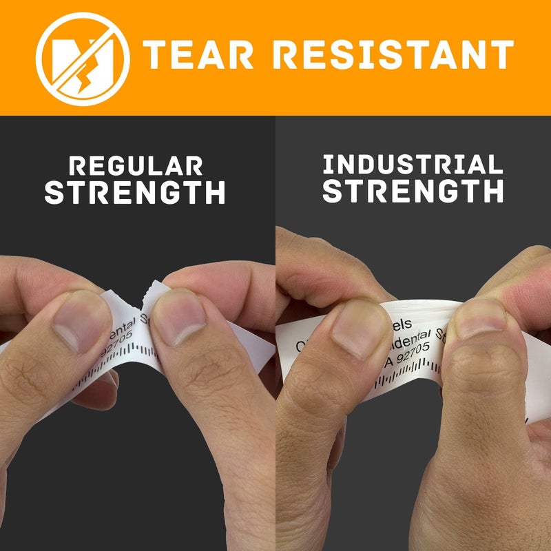 OfficeSmartLabels (2-1/4 x 1-1/4 inch) Multipurpose Industrial Grade Plastic Labels, Compatible with 1933084 Labels (4 Rolls / 800 Labels Per Roll) - Image 4